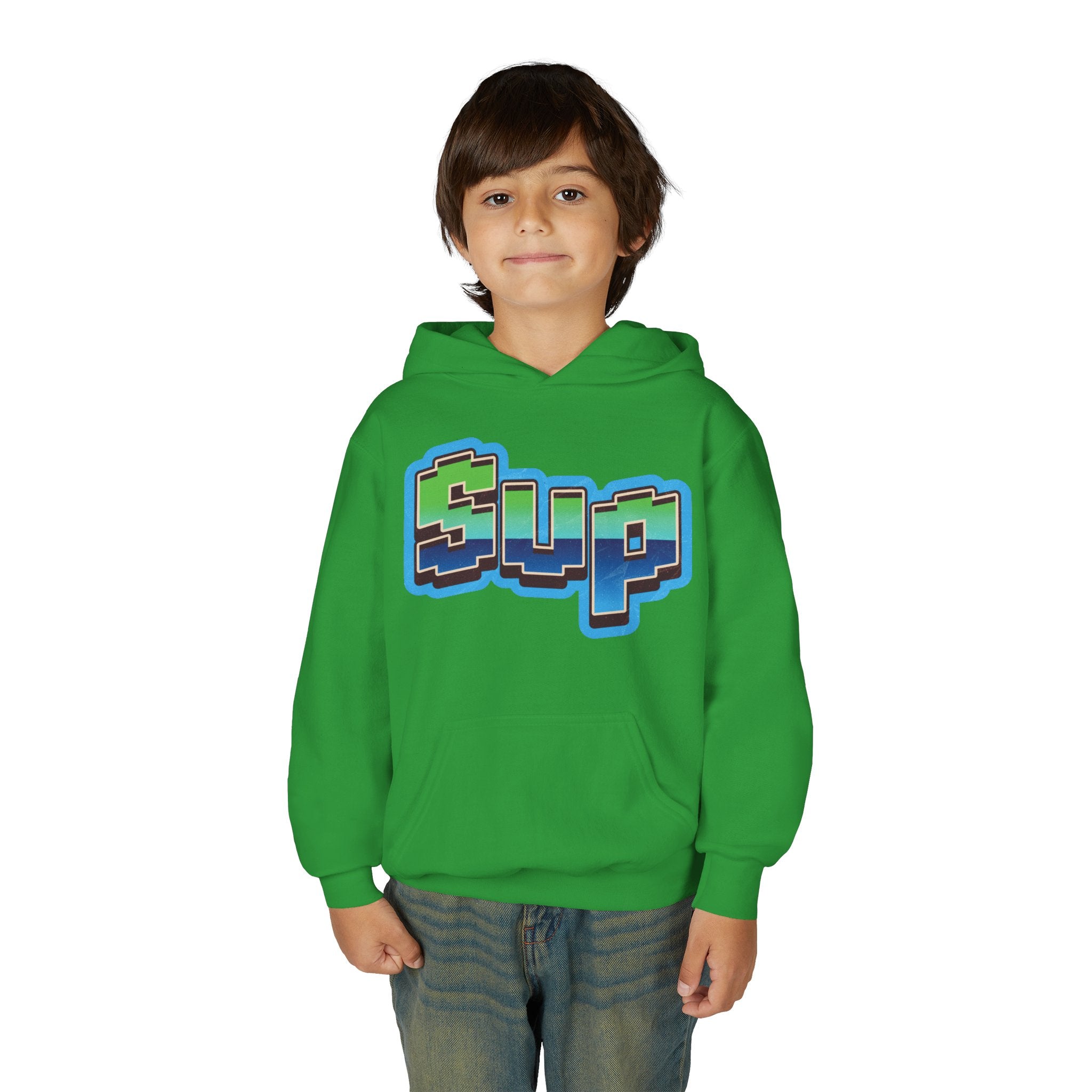 "Sup" Youth Hoodie — Kids' Big Energy Pullover