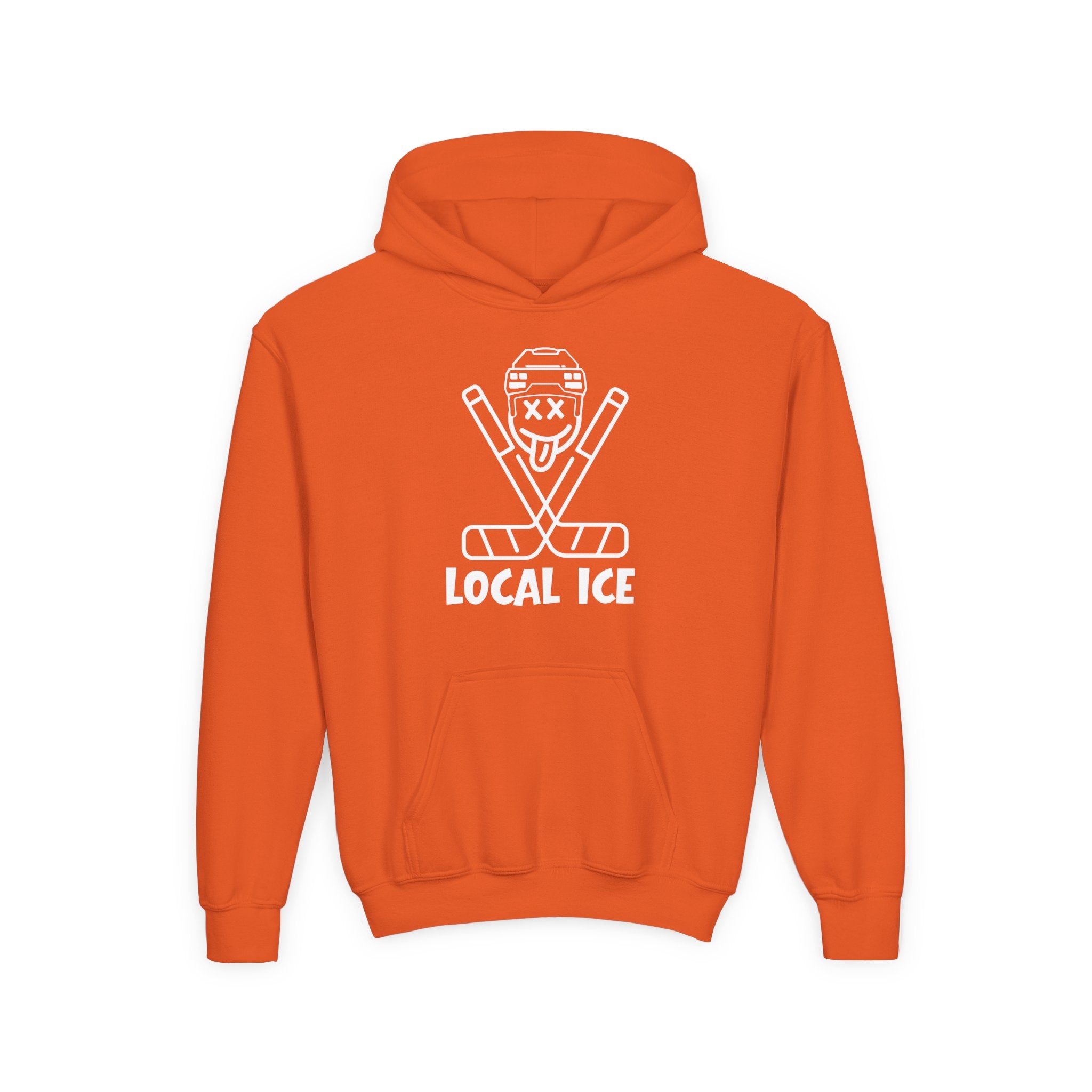 Local Ice Youth Hoodie | vintage text graphic