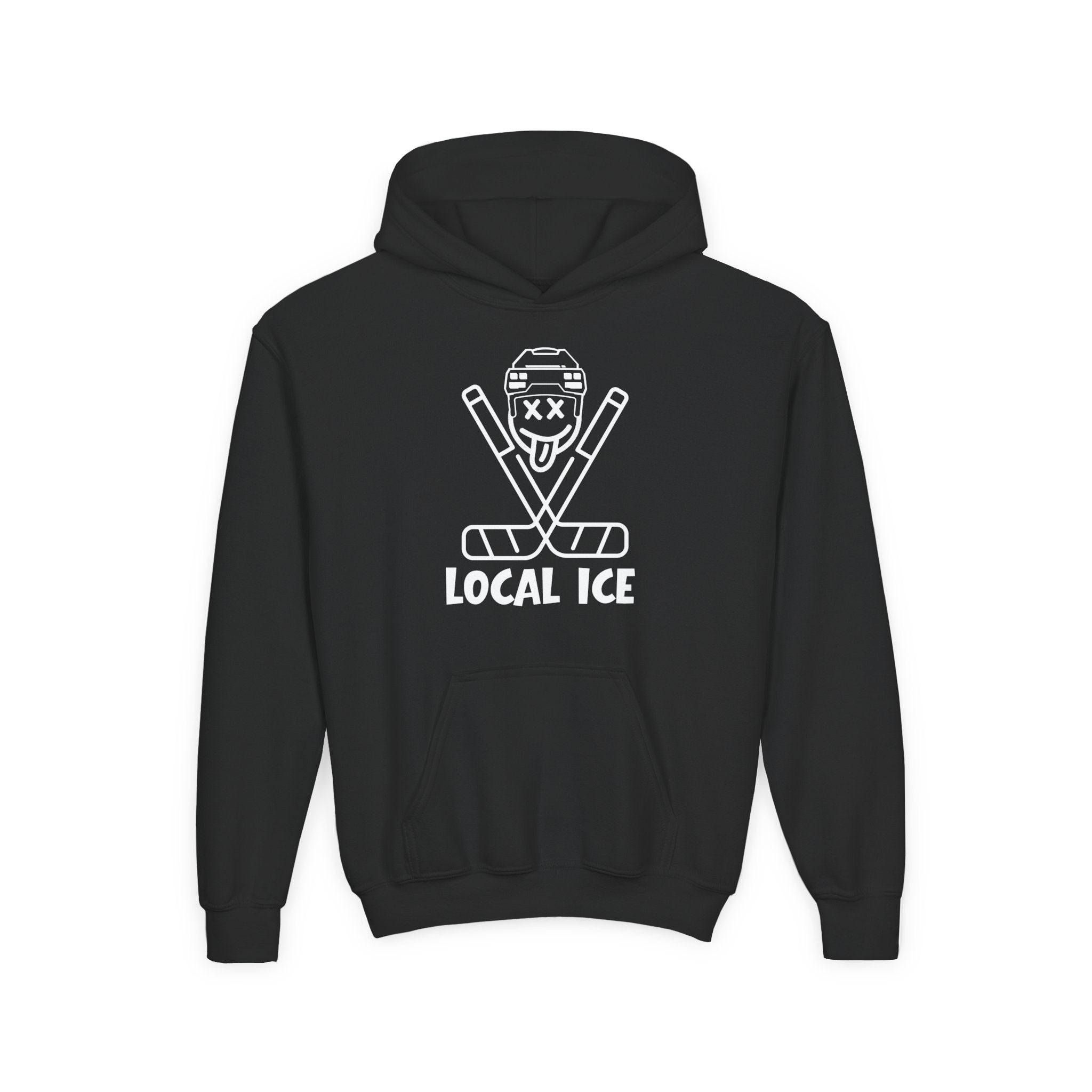 Local Ice Youth Hoodie | vintage text graphic