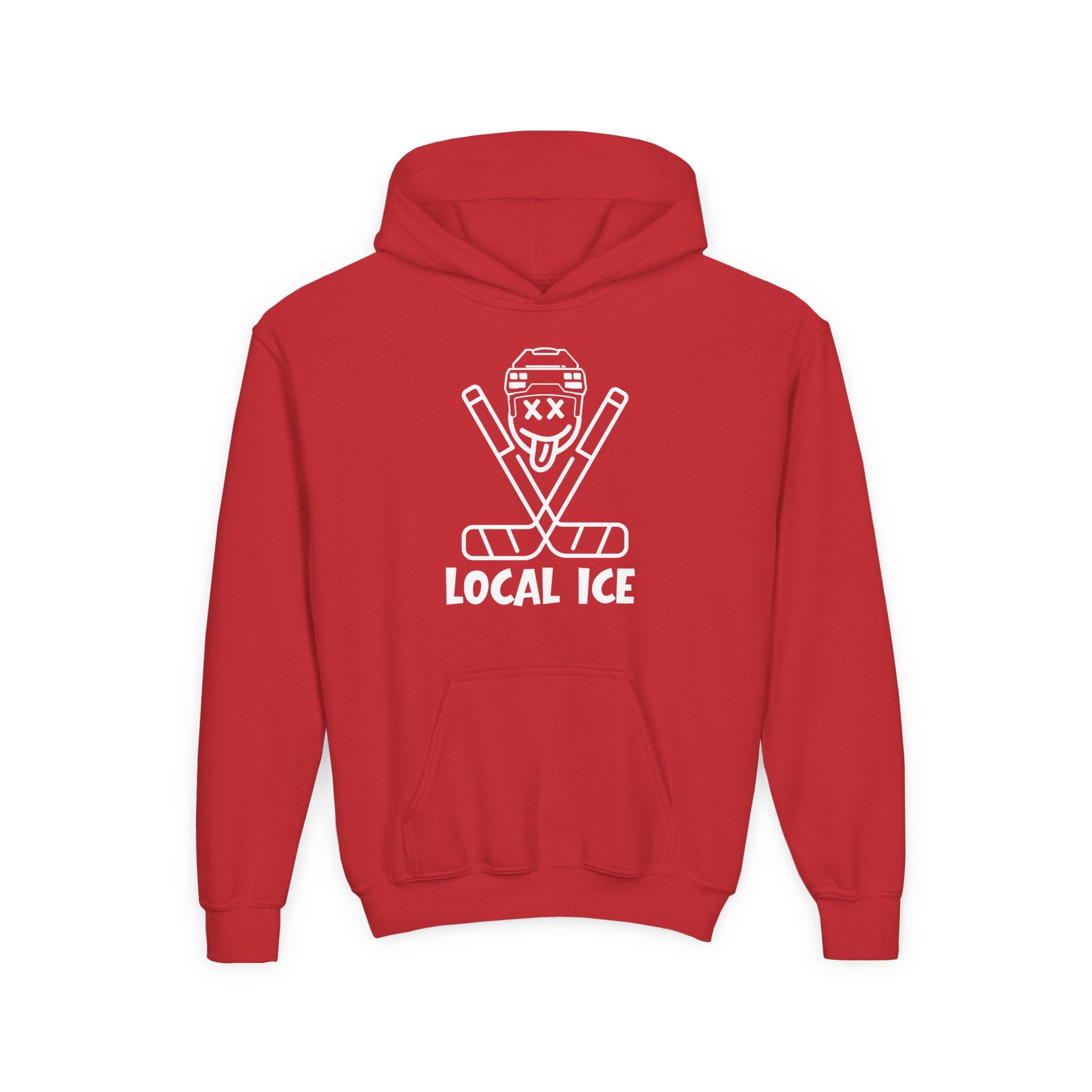 Local Ice Youth Hoodie | vintage text graphic