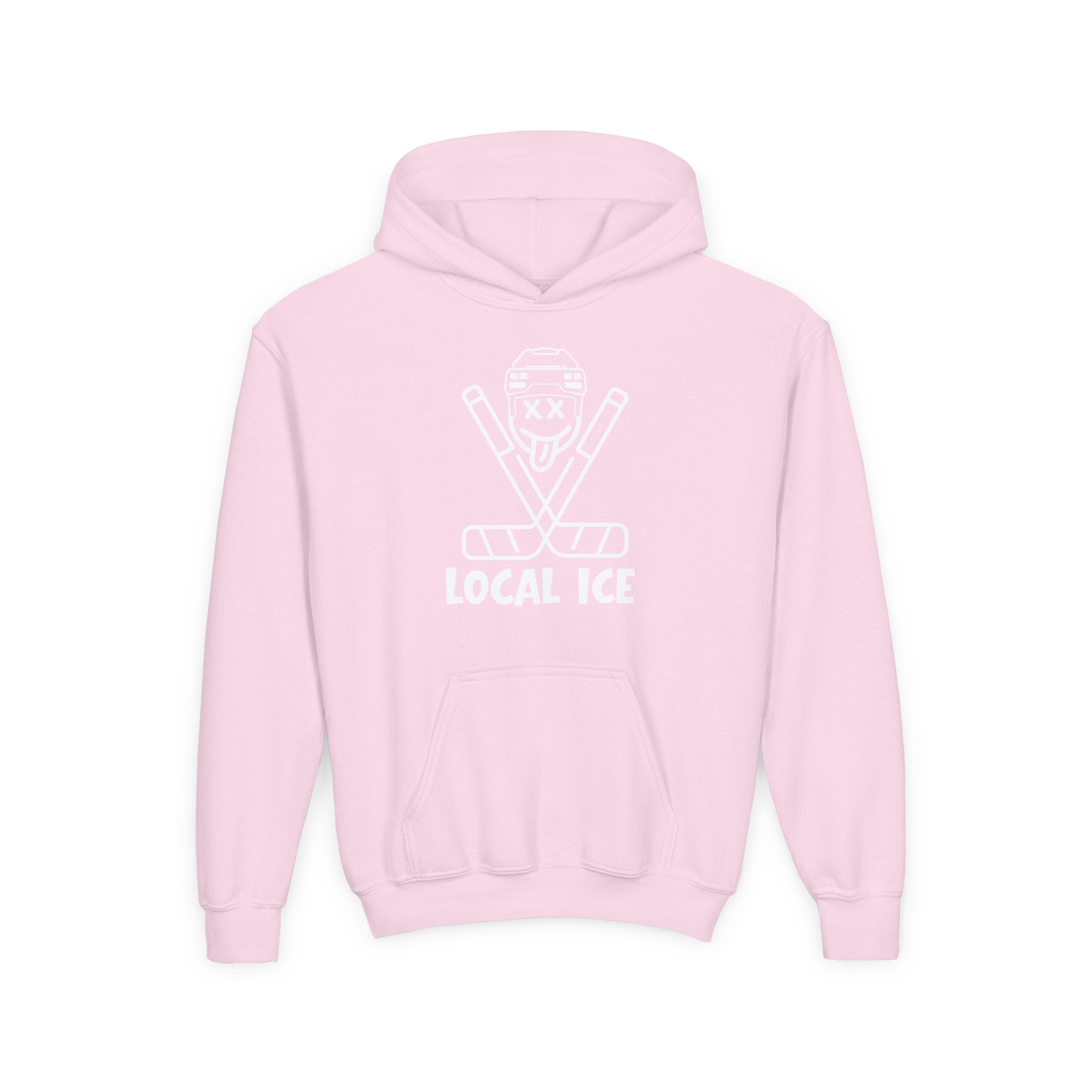 Local Ice Youth Hoodie | vintage text graphic