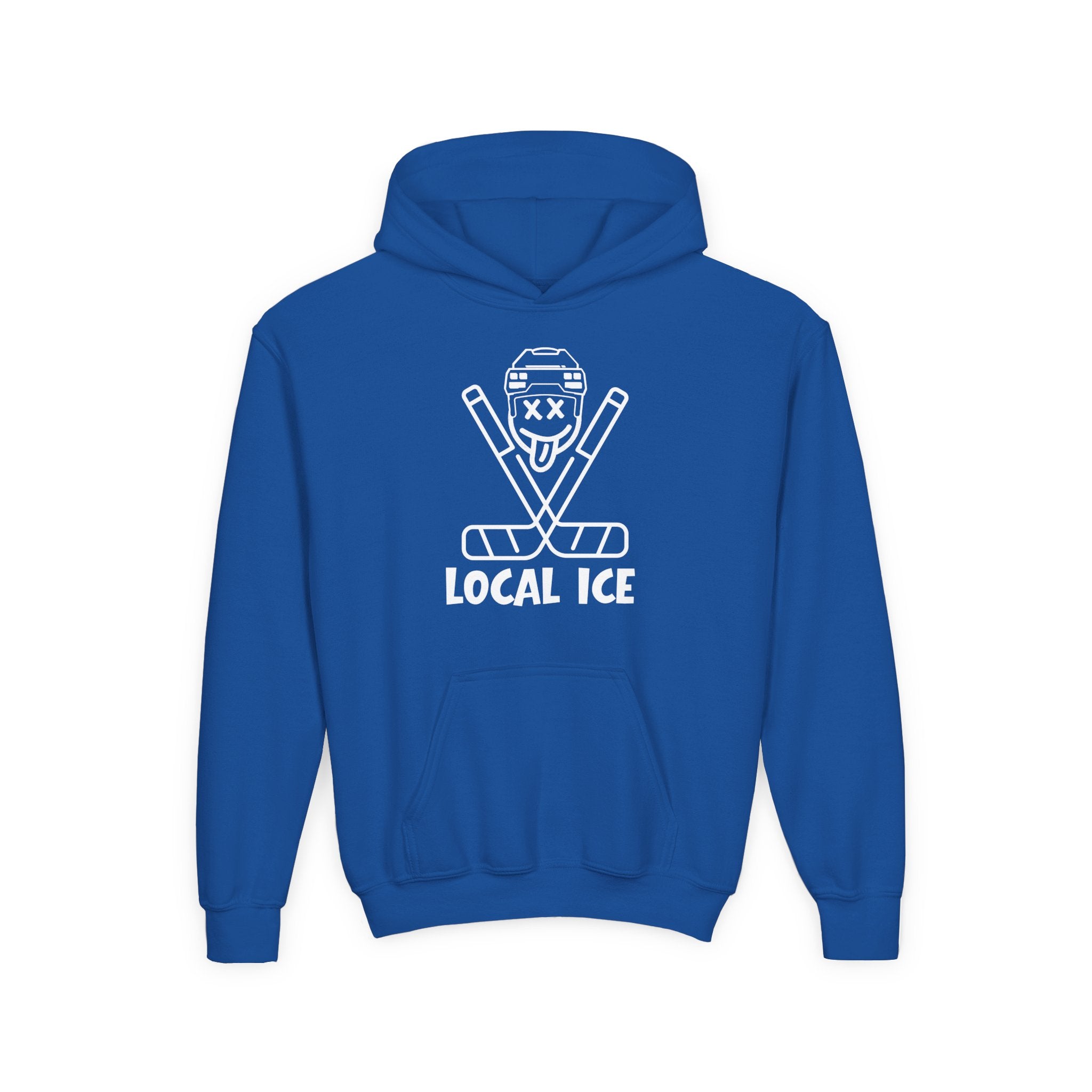 Local Ice Youth Hoodie | vintage text graphic