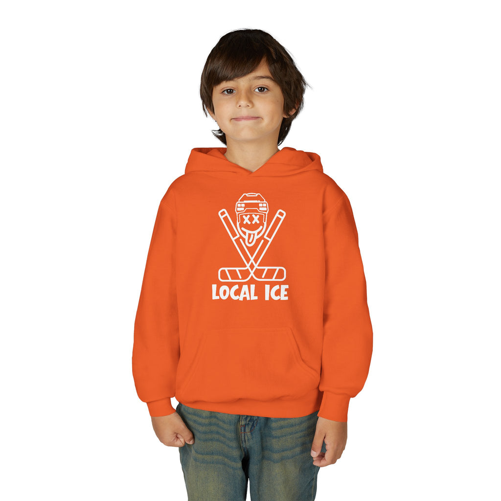 Local Ice Youth Hoodie | vintage text graphic