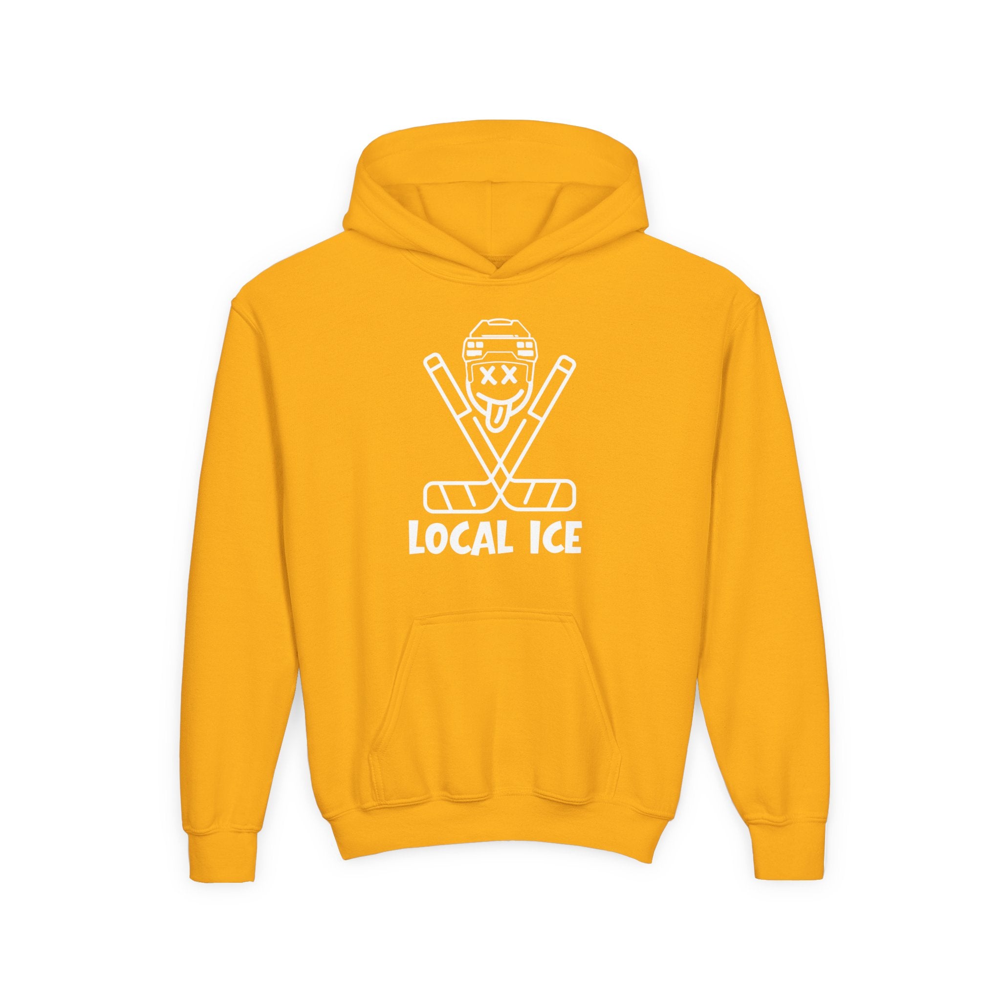 Local Ice Youth Hoodie | vintage text graphic