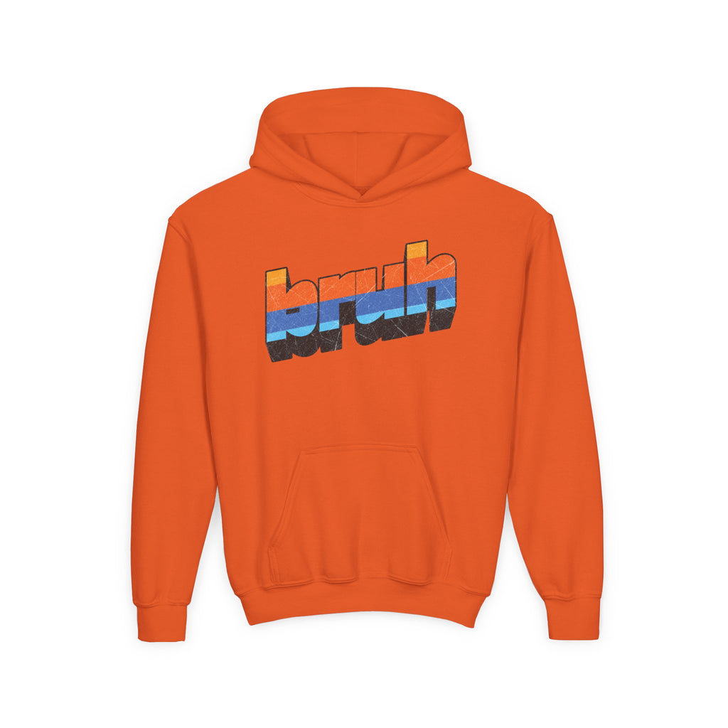 Bruh Retro Stripe Hoodie