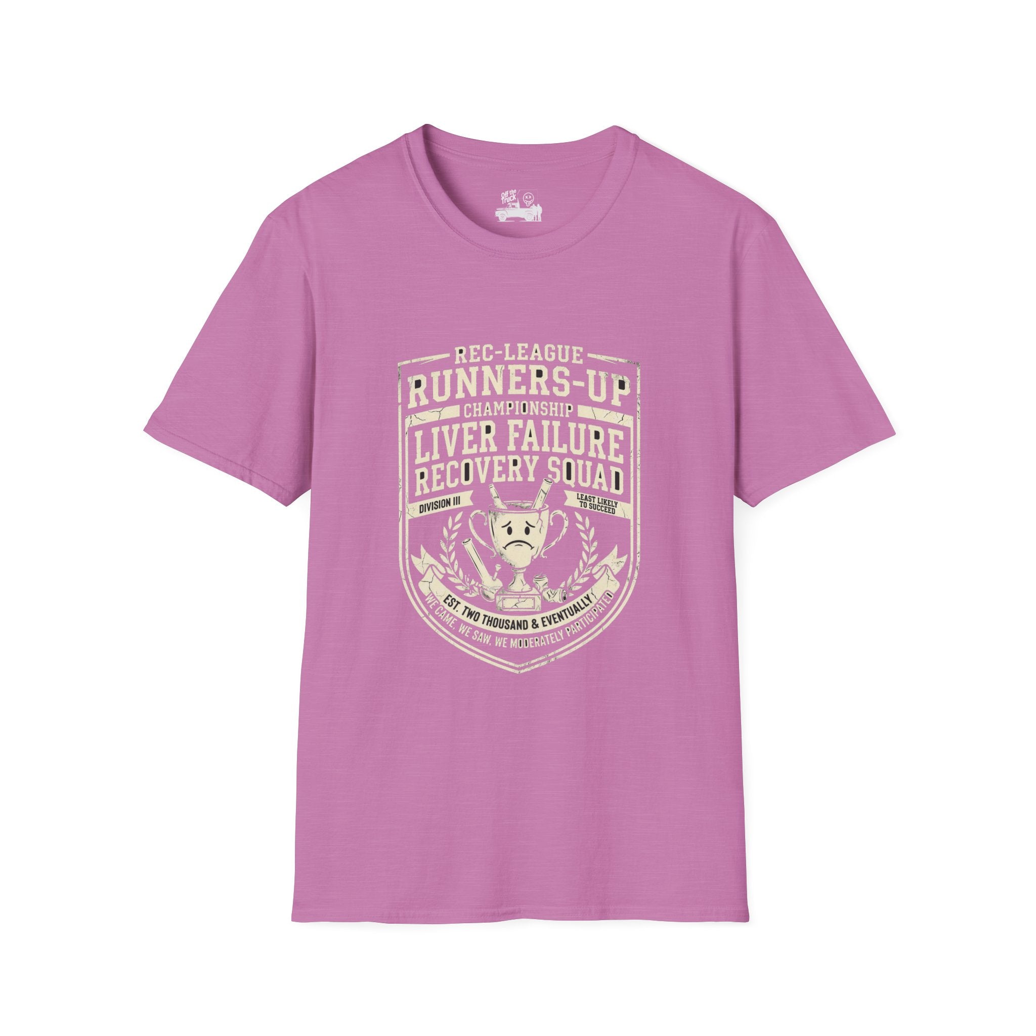 Liver Failure Recovery Squad Rec-League Tee - Heather Radiant Orchid - front